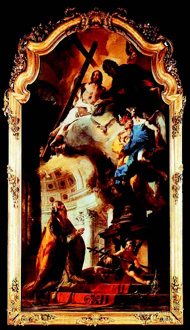 Giandomenico Tiepolo (1727-1804) Ο Πάπας Άγιος Κλεμέντιος λατρεύων την Αγία Τριάδα