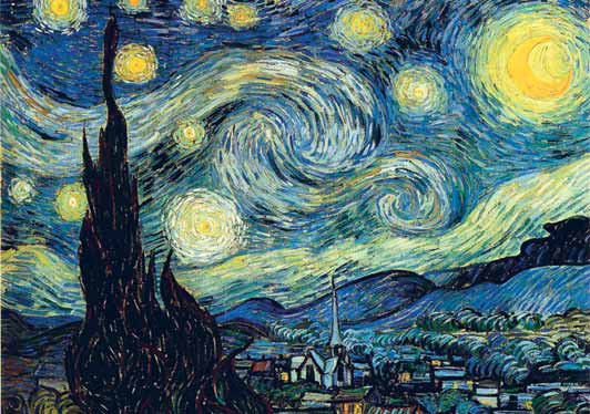 Vincent Van Gogh, Έναστρος ουρανός, 1889